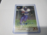 Barry Sanders Detroit Lions 2001 Upper Deck NFL Legends AUTOGRAPHED card #BSa