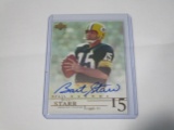Bart Starr Green Bay Packers 2001 Upper Deck NFL Legends AUTOGRAPHED card #BSt