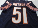 Dick Butkus of the Chicago Bears signed autographed football jersey PAAS COA 825