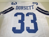 Tony Dorsett of the Dallas Cowboys signed autographed football jersey PAAS COA 526