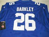 Saquon Barkley of the New York Giants signed autographed football jersey PAAS COA 277