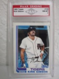 Kirk Gibson Detroit Tigers 1982 Topps #105 PAAS graded NM-MT 7