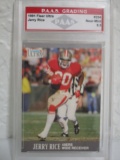 Jerry Rice San Francisco 49ers 1991 Fleer Ultra #254 PAAS graded Near Mint 8.5