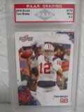 Tom Brady New England Patriots 2010 Score #176 PAAS graded Mint 8.5