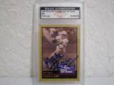 Yale Lary of the Detroit Lions signed autographed sports card Slabbed PAAS COA 419