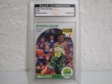 Shawn Kemp of the Seattle Super Sonics signed autographed ROOKIE sports card Slabbed PAAS COA 396
