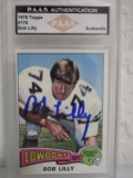 Bob Lilly of the Dallas Cowboys signed autographed sports card Slabbed PAAS COA 236