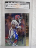Thurman Thomas of the Buffalo Bills signed autographed sports card Slabbed PAAS COA 130
