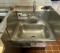 Wall Mount Hand Wash Sink With Side And Back Splash