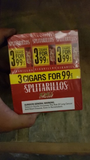 Splittarillos : This Pallet contains (30) Cases of Splittarillo Cigarillos in a variety of Flavors.