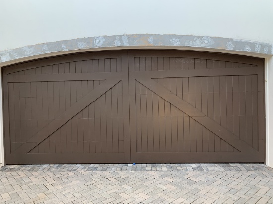 18' Wood Faced Impact Garage Door