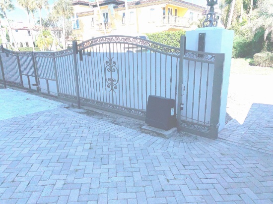 247" Motorized Ornamental Metal Security Gate