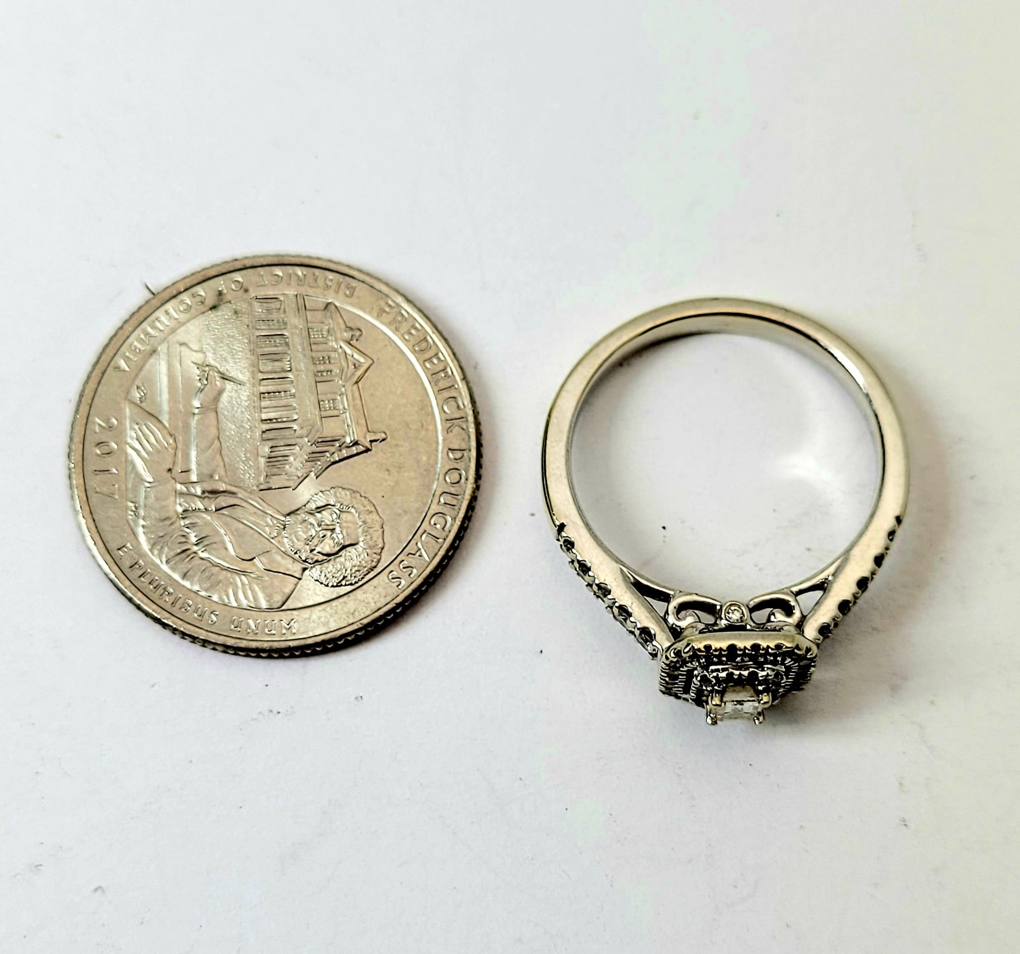 Womens GDM 14k White Gold with 46 Genuine Diamond Proxibid
