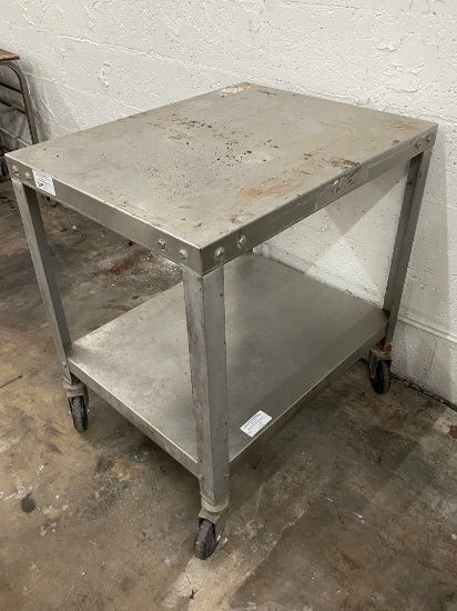 24" x 30" Stainless Steel Rolling Table/Stand