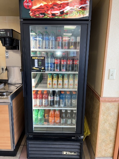 True 1 Door Glass Merchandise Cooler