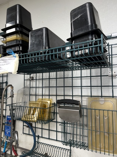 (Lot) Assorted Black Cambro Inserts (some Covers)