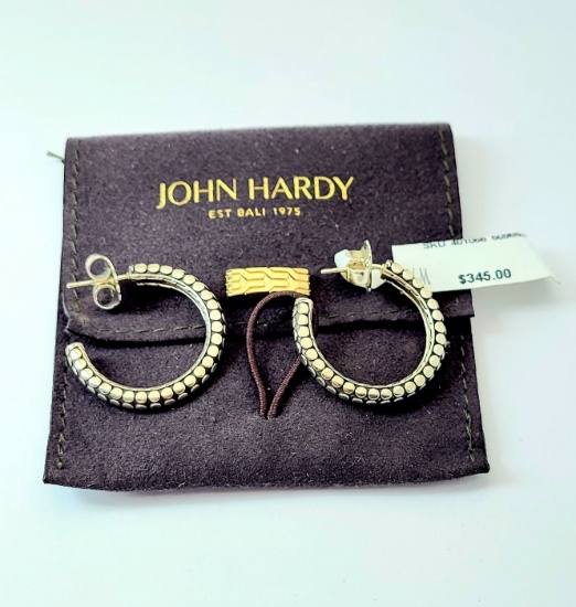 Designer JOHN HARDYSilver / 925 Small Hoop EarringsRetail $345