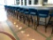 Blue Suede Bar Stools