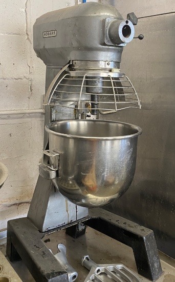 Hobart Stand-Up 24 qt Dough Mixer With S/S Bowl, Hook And Paddle. Comes With Safety Guard