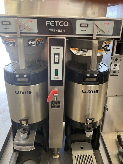 Fetco CBS-2H Double Coffee Brewer With Instant Hot Water