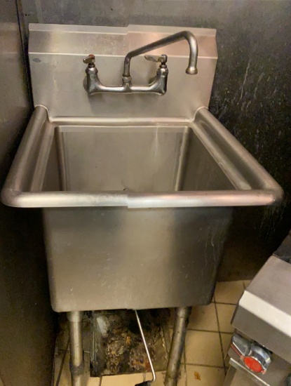 22" x  20" Stainless Steel Prep Sink with Faucet