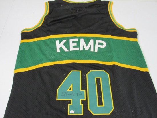 Shawn Kemp of the Seattle Supersonics signed autographed basketball jersey PAAS COA 396
