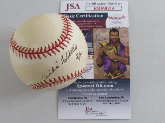 Birdie Tebbetts of the Cleveland Indians signed autographed ROMLB baseball JSA COA 019