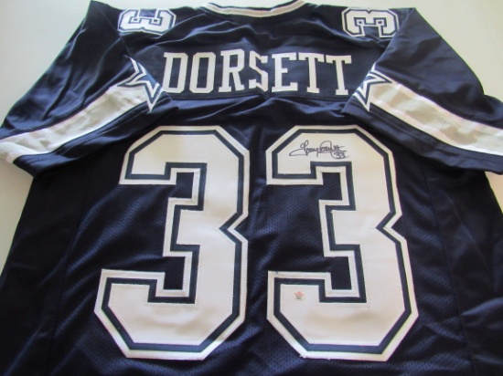 Tony Dorsett of the Dallas Cowboys signed autographed football jersey PAAS COA 331