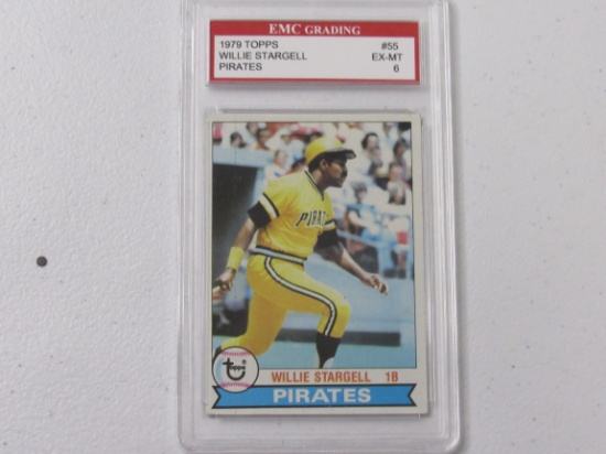 Willie Stargell Pirates 1979 Topps #55 graded EMC EX-MT 6