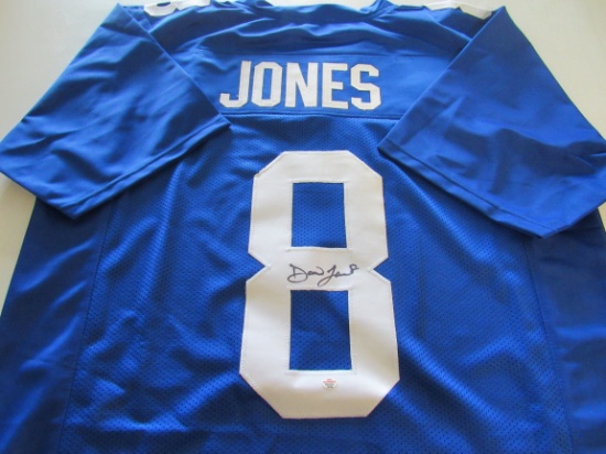 Daniel Jones of the NY Giants signed autographed football jersey PAAS COA 784