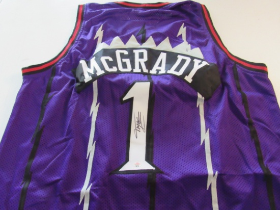 Tracy McGrady of the Toronto Raptors signed autographed basketball jersey PAAS COA 760