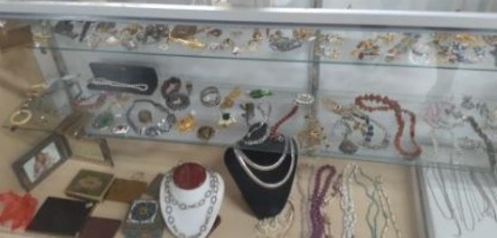 Case full of Costume Jewelry and other items - Over 80 Pieces