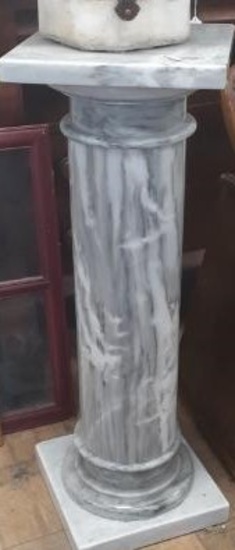 Large Marble Pedestal  -36.5 inches