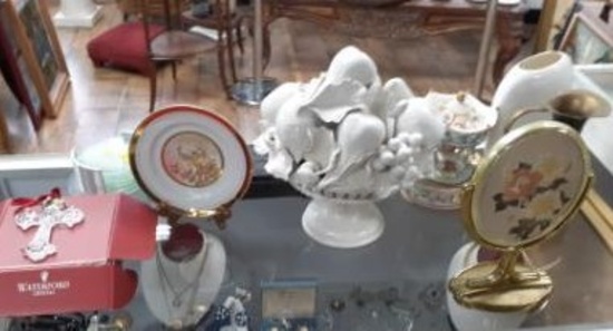 Waterford, Vases and more - Top of Jewelry Case