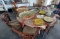 6'R Folding Table With (7) Captain Chairs