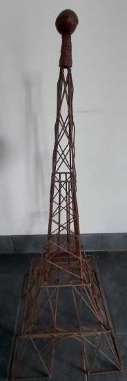 42" Eiffel Tower Metal Sculpture