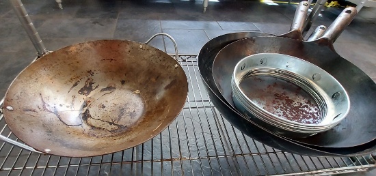 Wok Frying Pan Lot