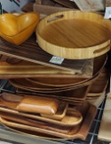 Wood Serving Trays Lot