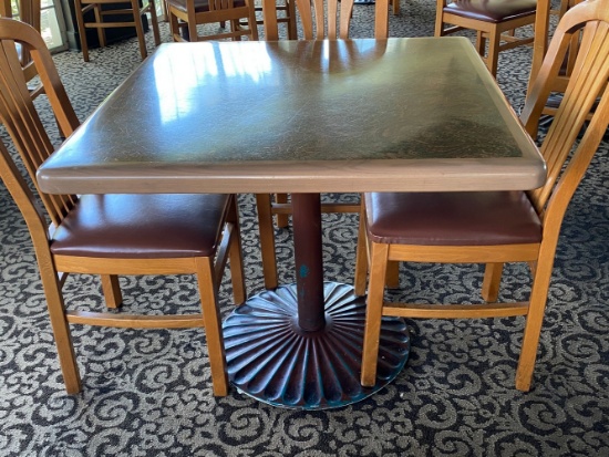 30â€ x 36 Tables with Heavy Decorative Bases