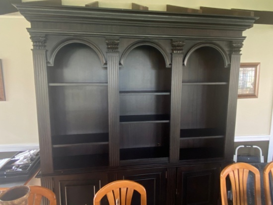 Large Fancy Wood Wall Unit/Bookcase