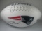 Tom Brady of the New England Patriots signed autographed logo football ERA COA 266