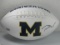 Tom Brady of the Michigan Wolverines signed autographed logo football ERA COA 264