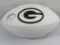 Aaron Rodgers of the Green Bay Packers signed autographed logo football PAAS COA 121