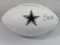 Ezekiel Elliott of the Dallas Cowboys signed autographed logo football PAAS COA 598