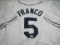 Wander Franco of the Tampa Bay Rays signed autographed baseball jersey ERA COA 336