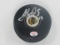 Jonathan Towes of the Chicago Blackhawks signed autographed hockey puck PAAS COA 597