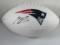 Mac Jones of the New England Patriots signed autographed logo football PAAS COA 150