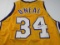 Shaquille O'Neal of the LA Lakers signed autographed basketball jersey PAAS COA 787