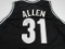 Jarrett Allen of the Brooklyn Nets signed autographed basketball jersey PAAS COA 622