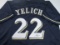 Christian Yelich of the Milwaukee Brewers signed autographed baseball jersey PAAS COA 306
